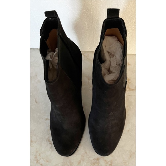 Coach Odelle Black Suede High Heel Ankle Boots 7 NWT - Picture 5 of 10